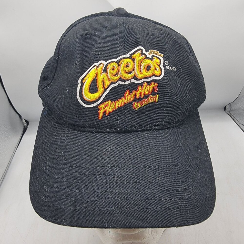 Flamin Hot Cheetos Adults Black Adjustable Hat Casual Outdoors Lightweight